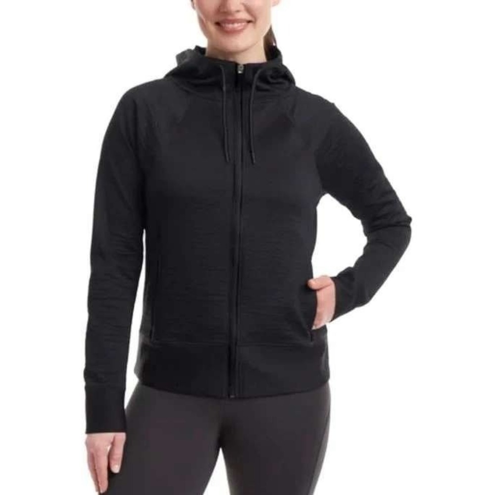 NWT Kirkland Active Women's M Black Full Zip Hoodie Active Top